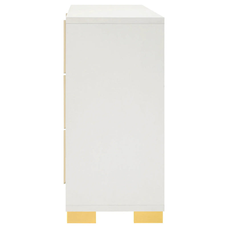 Marceline 6-drawer Dresser White by Unique Piece Furniture