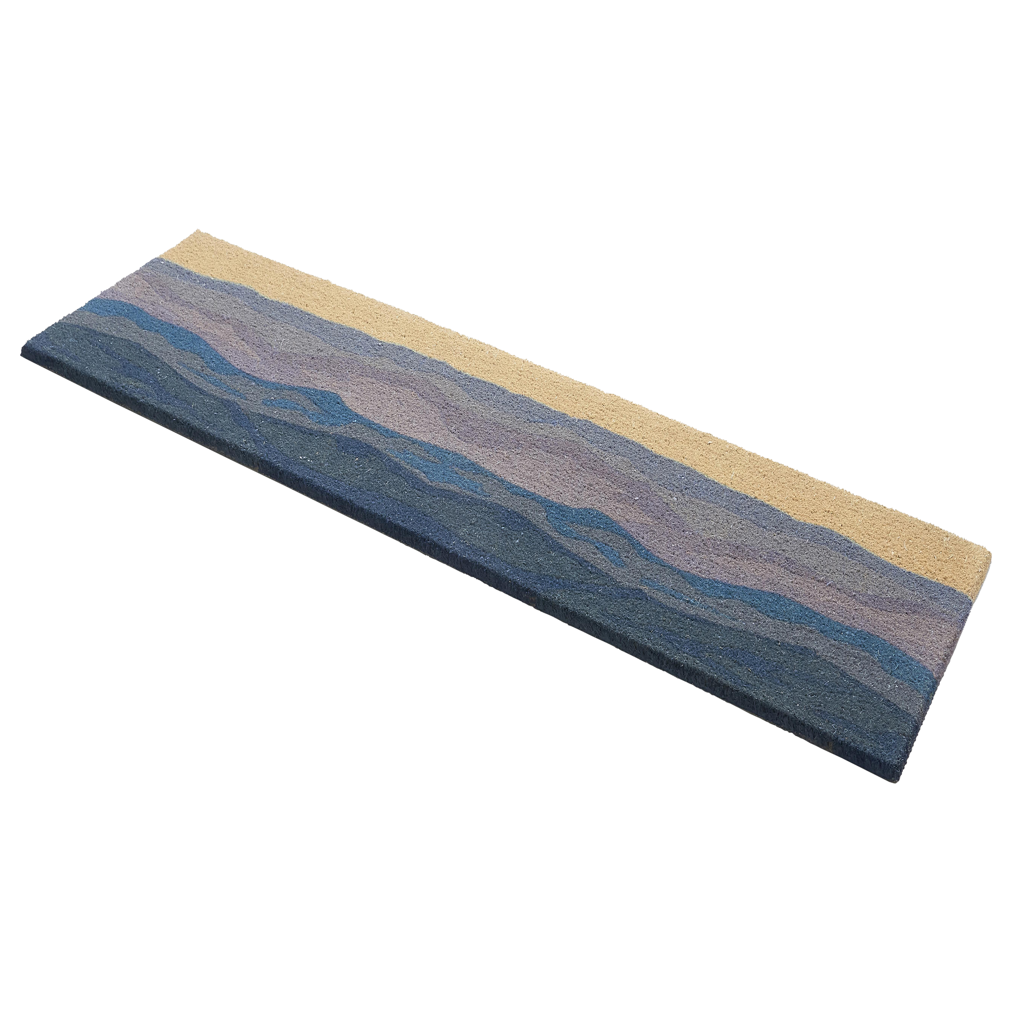 Shades of Sea - Blue Coir Doormat by Fab Habitat