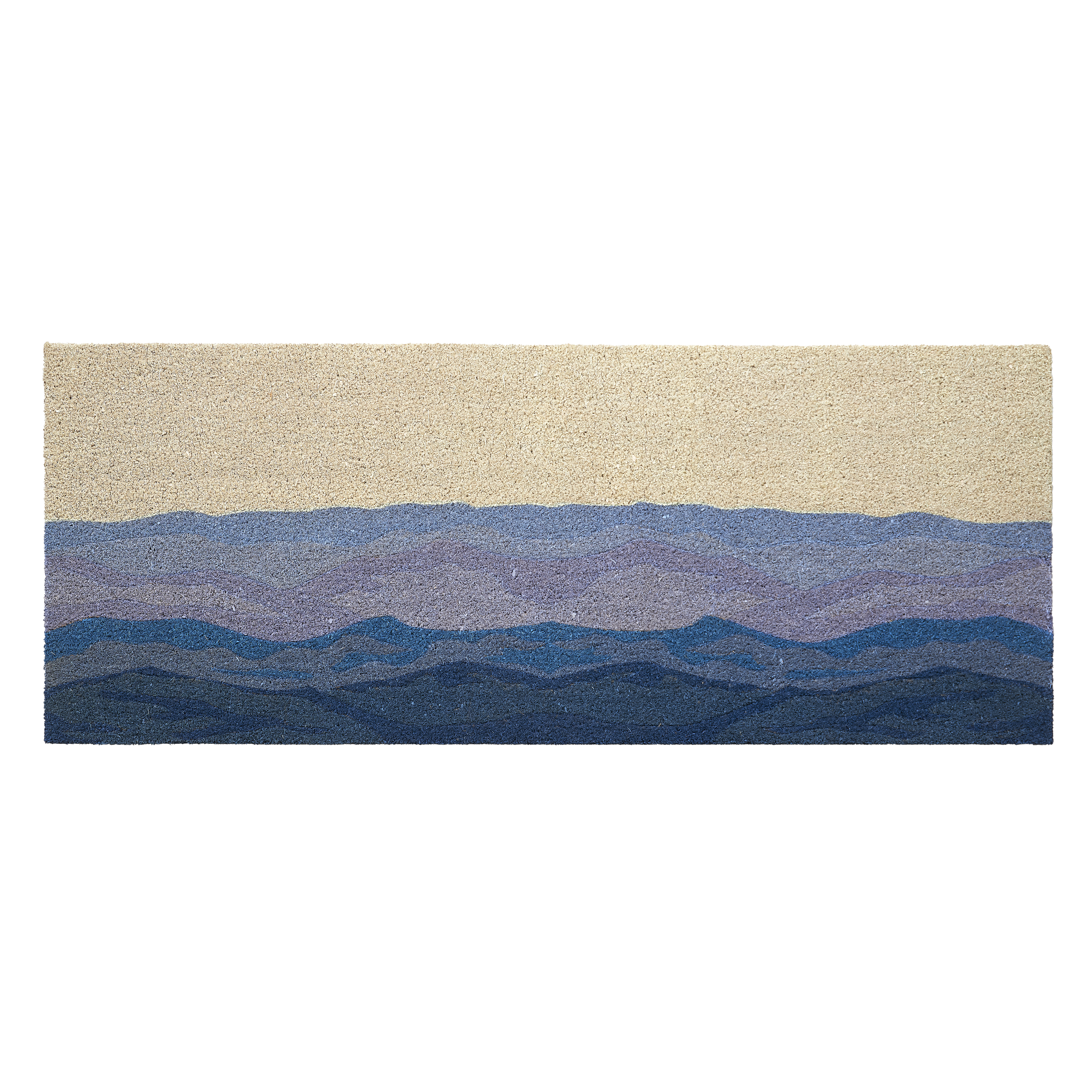 Shades of Sea - Blue Coir Doormat by Fab Habitat