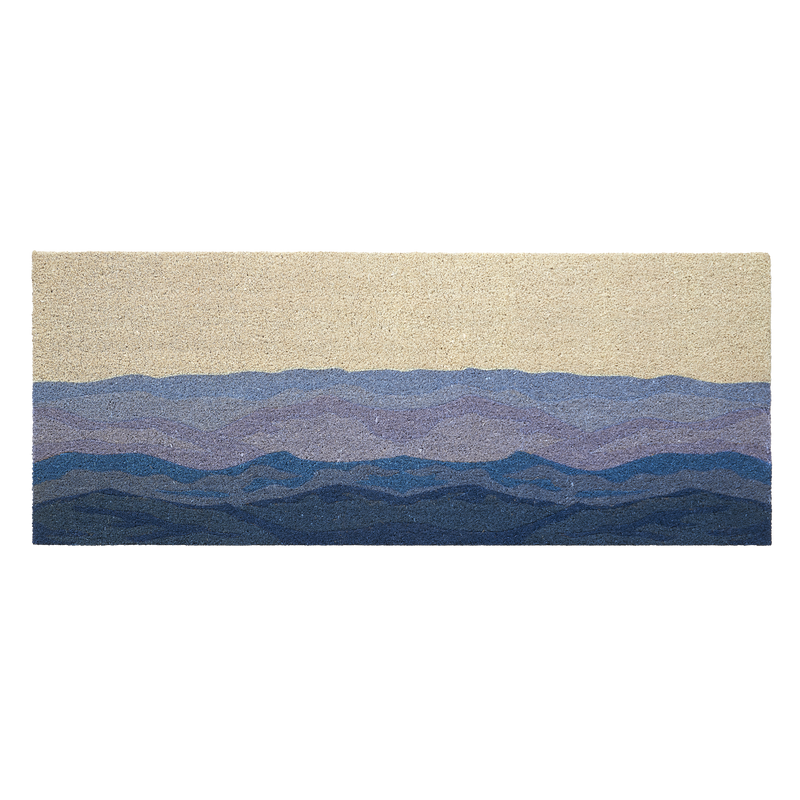 Shades of Sea - Blue Coir Doormat by Fab Habitat