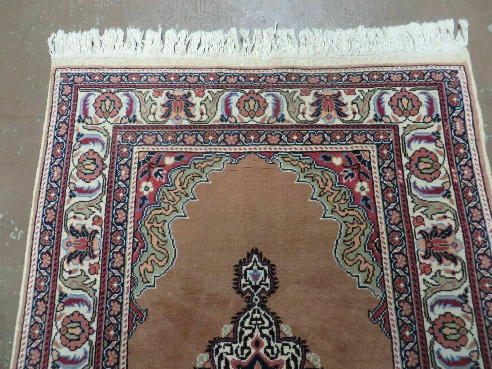 3' X 4' Vintage Handmade Turkish Kayseri Wool Cotton Rug Carpet Camel Hair Nice by Jewel Rugs