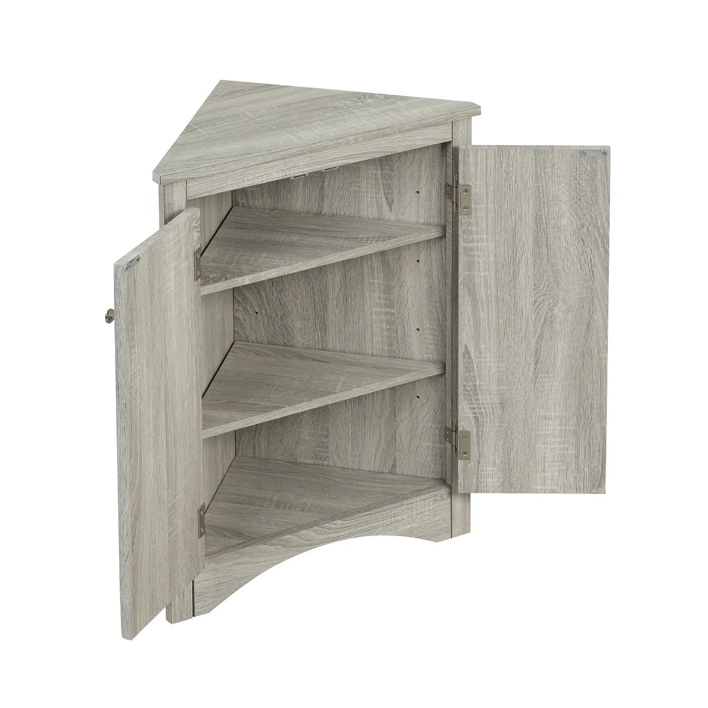Triangle Bathroom Storage Cabinet With Adjustable Shelves, Freestanding Floor Cabinet For Home Kitchen by HouseOfZazla