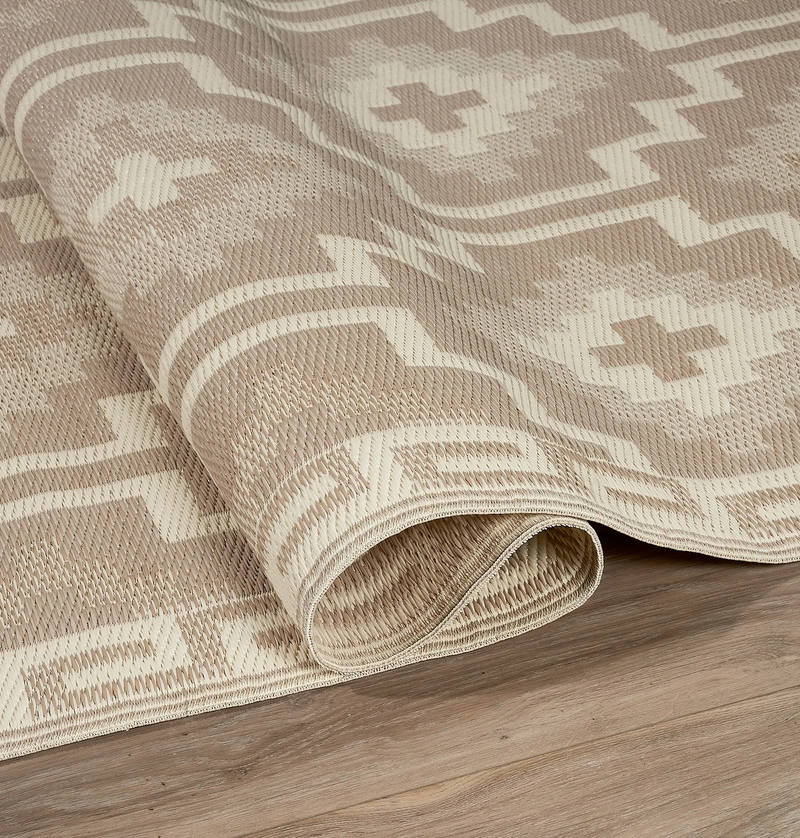 Lhasa - Mocha Outdoor Rug for Patio by Fab Habitat