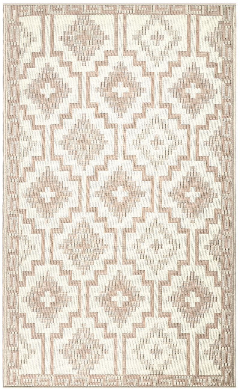 Lhasa - Mocha Outdoor Rug for Patio by Fab Habitat