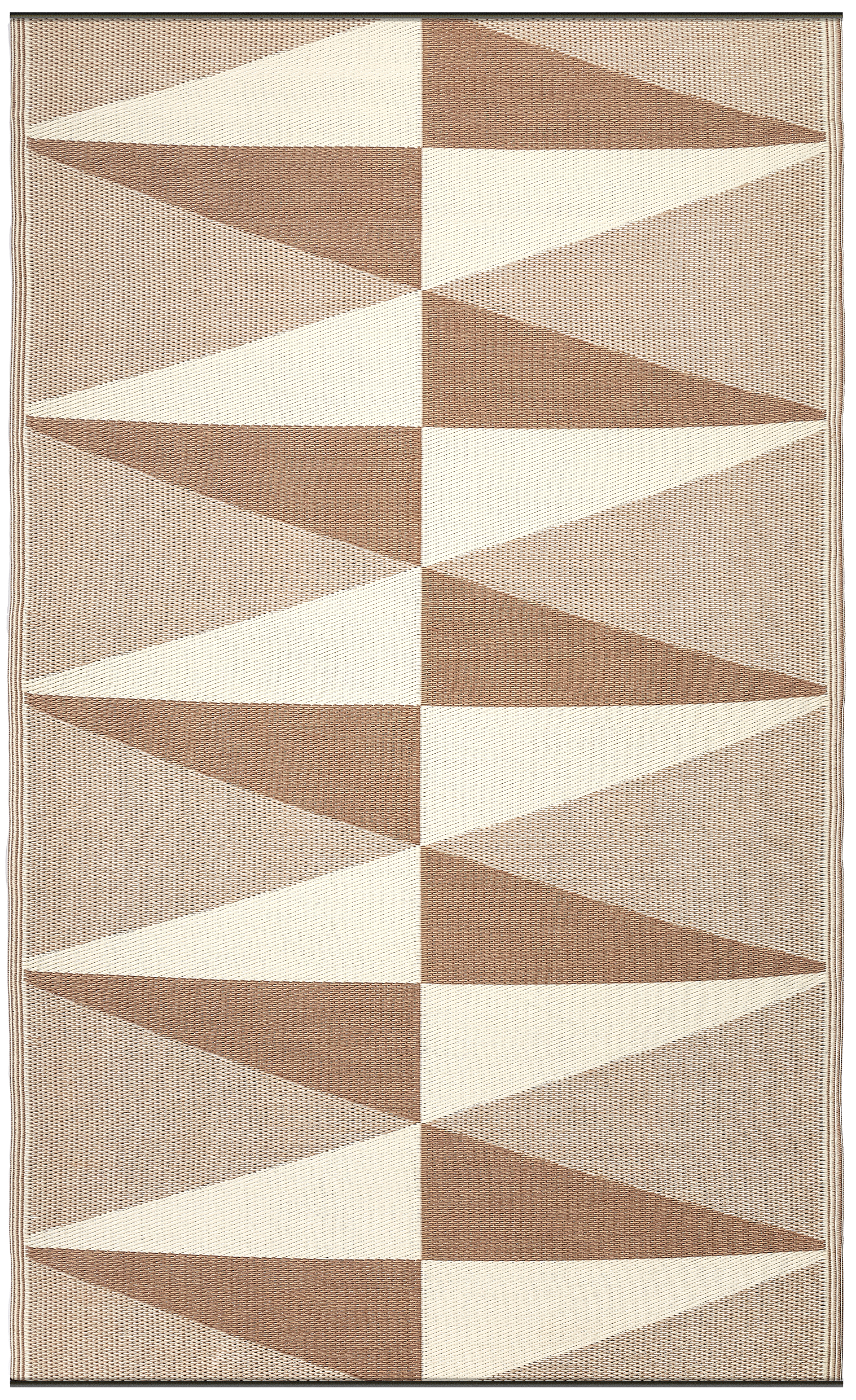 Tucson - Natural Modern Geometric Outdoor Rug for Patio by Fab Habitat