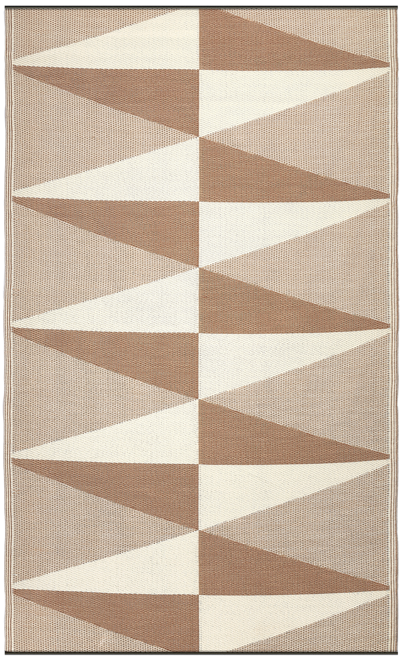 Tucson - Natural Modern Geometric Outdoor Rug for Patio by Fab Habitat