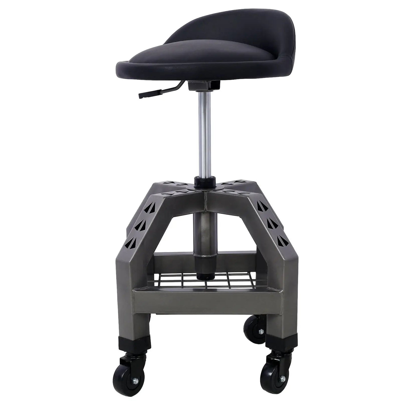 Pneumatic 360 Degree Swivel Stool, Mechanics Rolling Creeper Seat, Heavy Duty Rolling Mechanics Stool, Shop Stool With Casters by HouseOfZazla