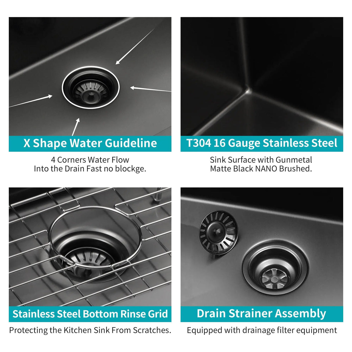 Undermount Kitchen Sink 16 Gauge Stainless Steel by HouseOfZazla