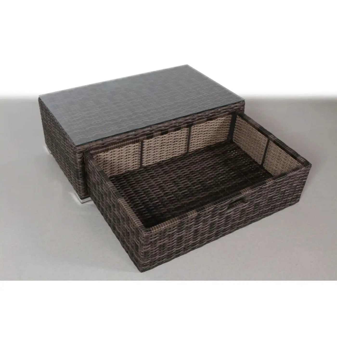 Modern Patio Rattan Sectional Set With Cushions by Unique Piece Furniture