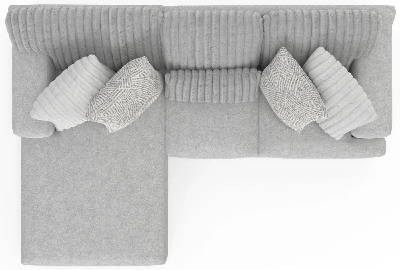 Logan - Upholstered Sectional With Comfort Coil Seating And Accent Pillows Included by Unique Piece Furniture