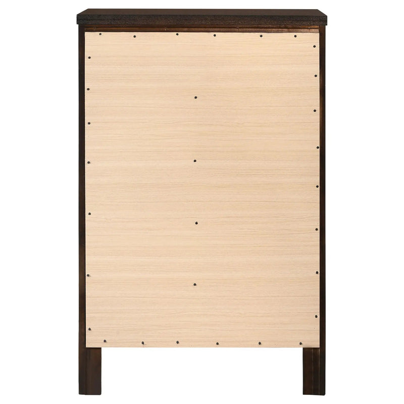 Carlton 5-drawer Bedroom Chest Cappuccino by Unique Piece Furniture