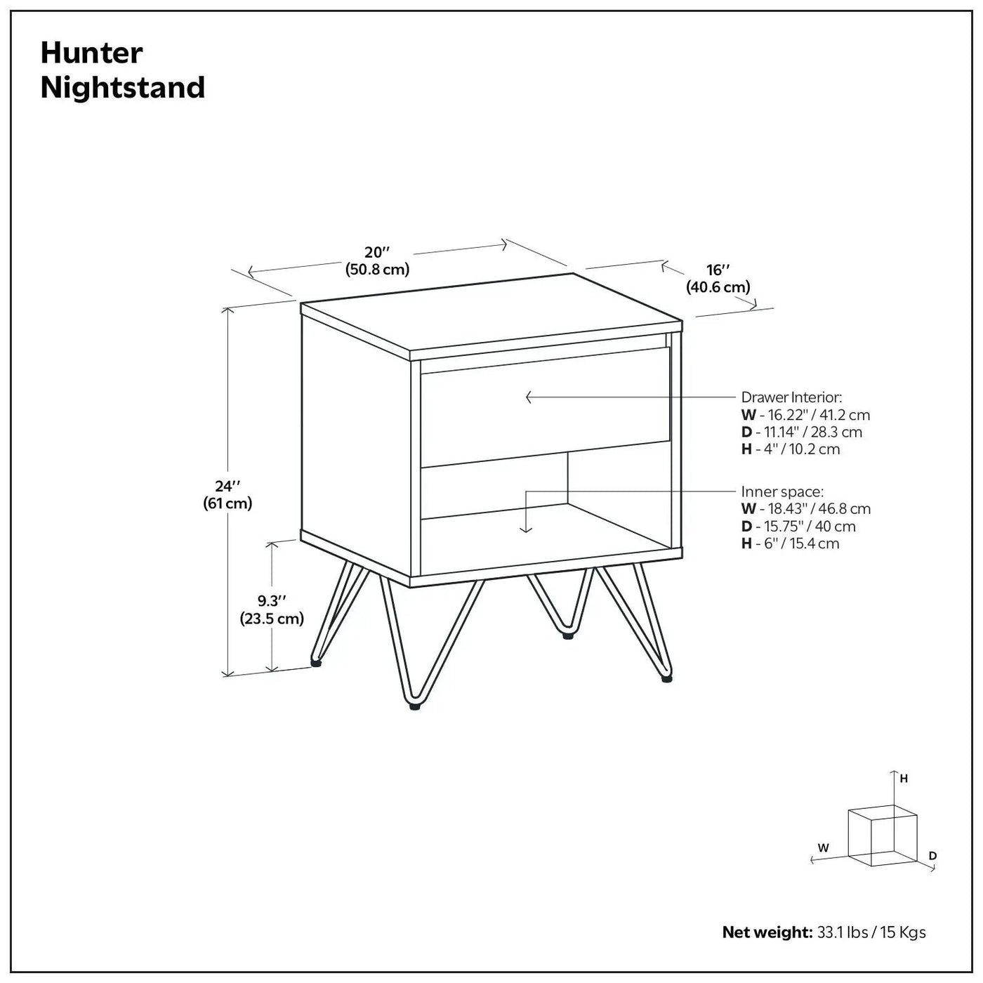 Hunter - Nightstand by HouseOfZazla