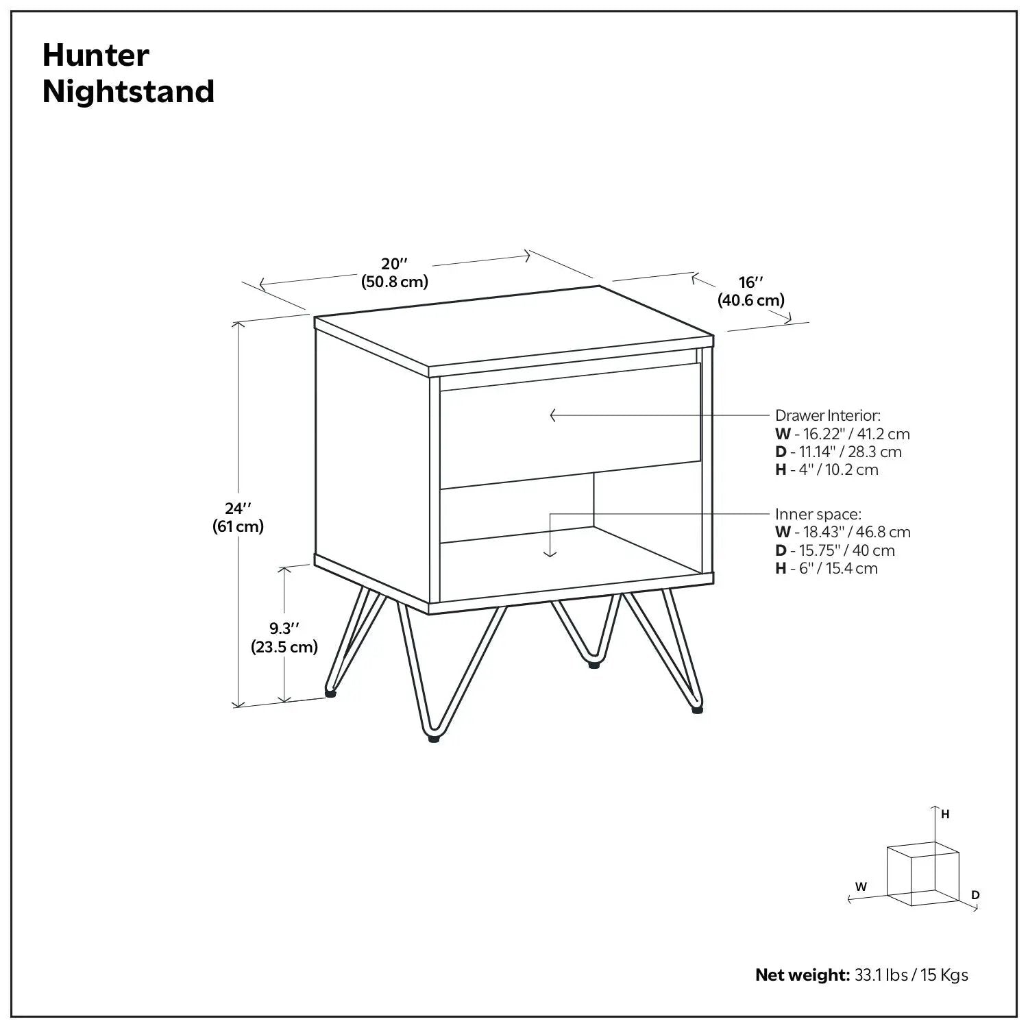 Hunter - Nightstand by HouseOfZazla