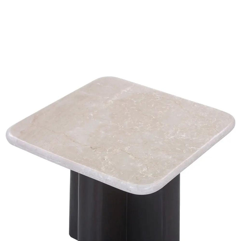 Jacory - End Table With Bottocino Marble Top - Beige / Espresso by Unique Piece Furniture