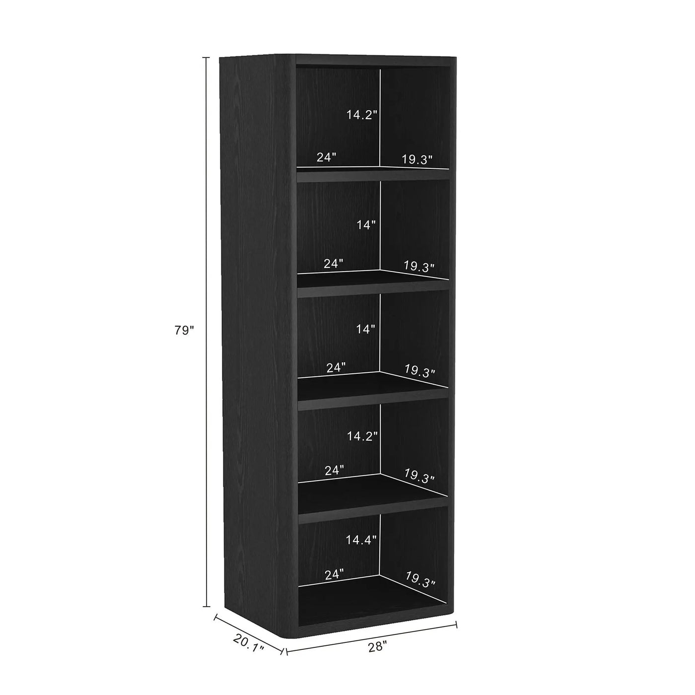 Rivington - Open Bookcase by HouseOfZazla