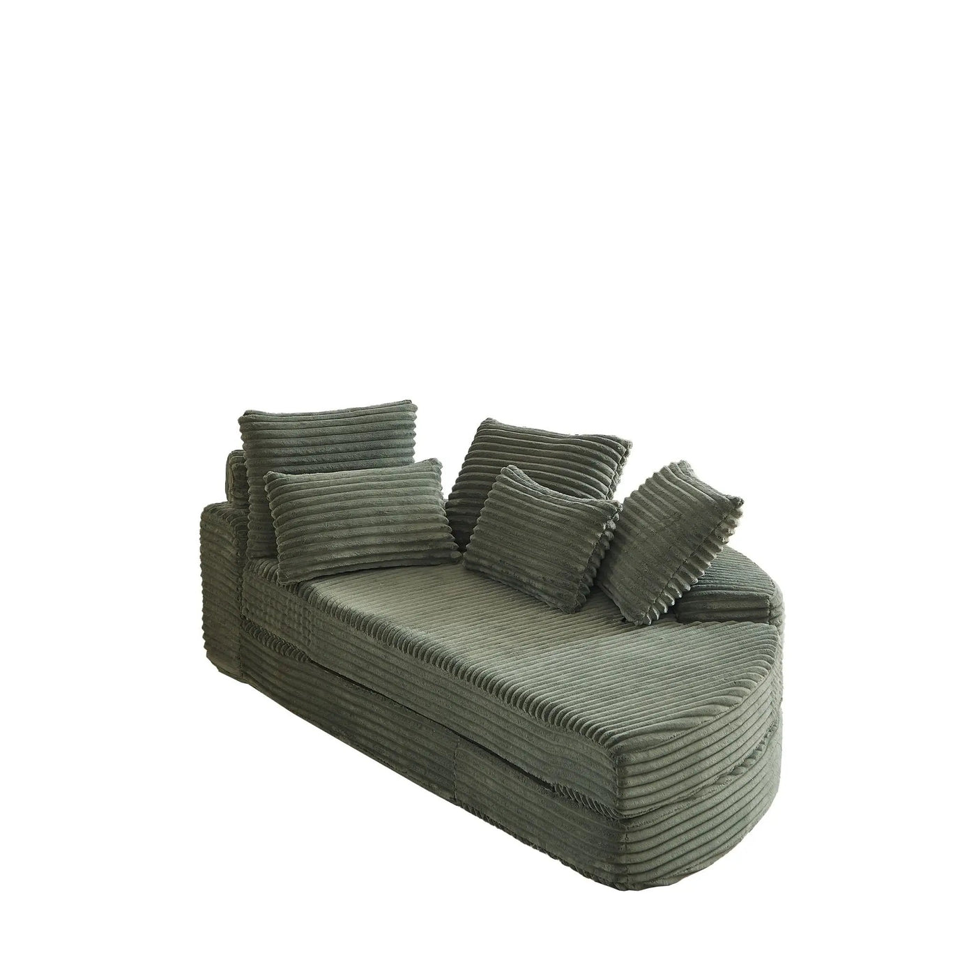 Semi Circular 2 In 1 Sofa Bed With Neck Pillow by HouseOfZazla