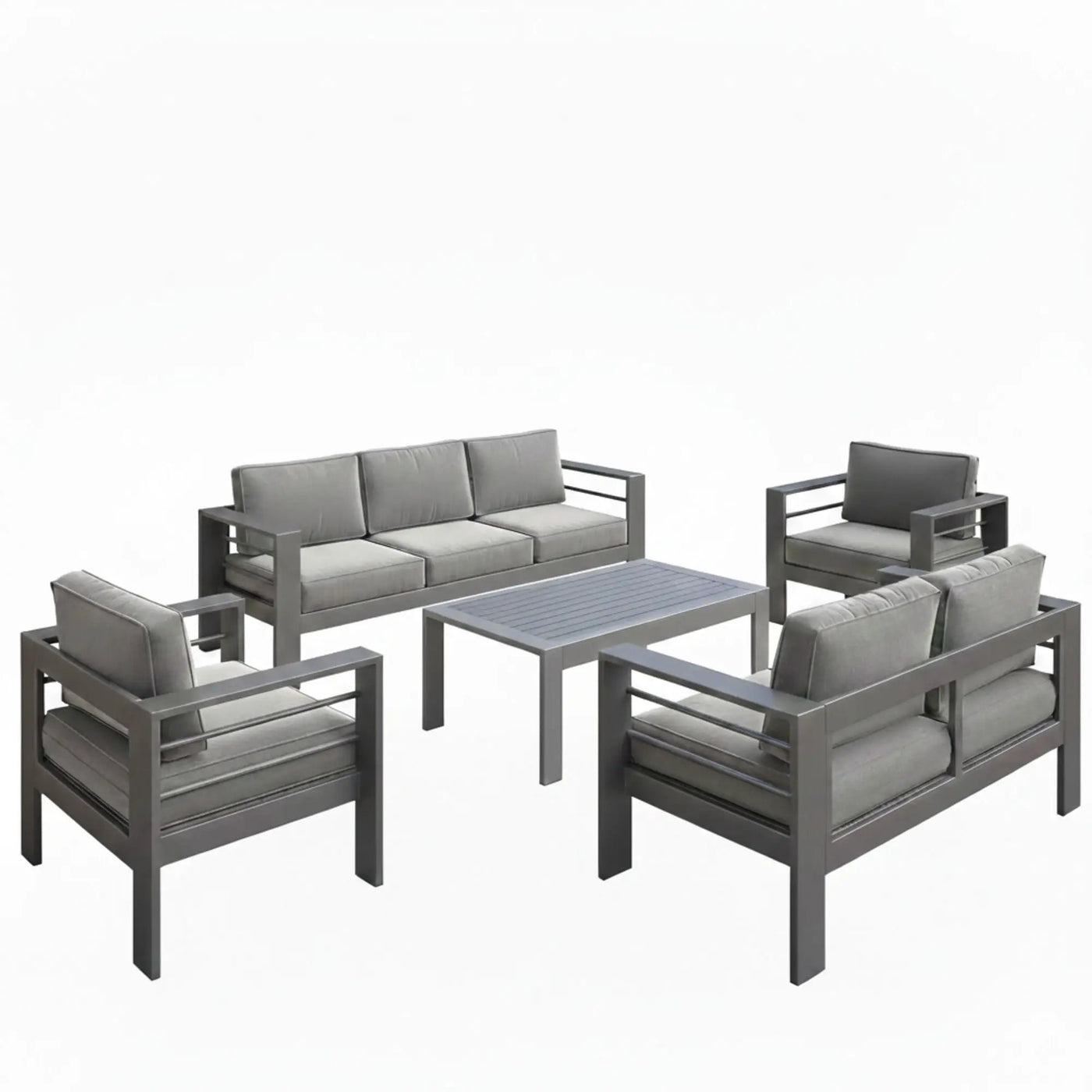 Outdoor Patio Set, All-Weather With Thick Cushions by HouseOfZazla