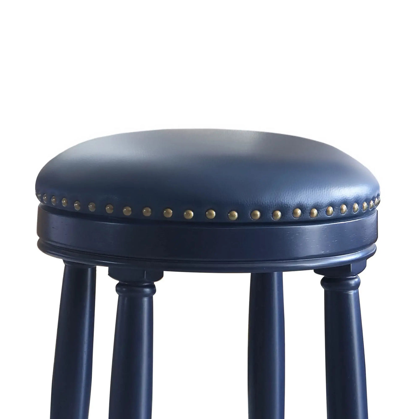 360° Swivel Wooden Barstools With Upholstered Seat, Counter Height (Set of 2) by HouseOfZazla