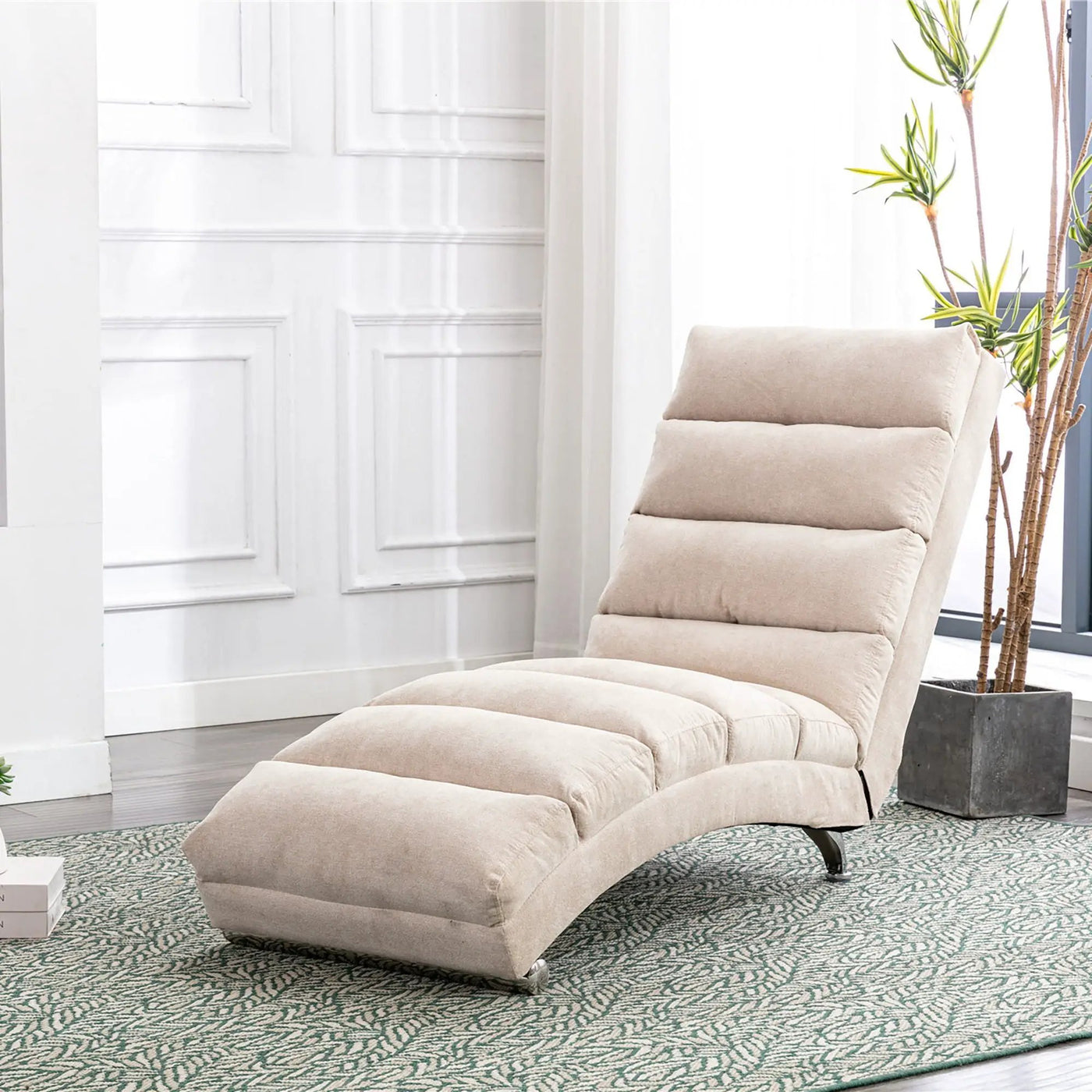 Massage Chaise Lounge Indoor With Remote Control, Ergonomic Electric Massage Lounger by Unique Piece Furniture