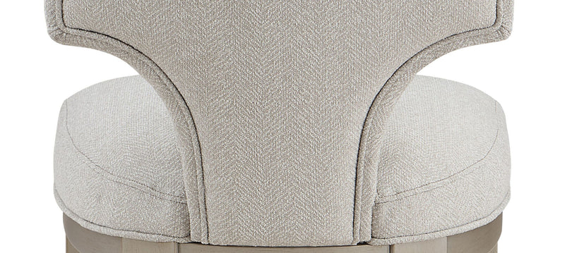 Kasa Light Gray Side Chair Set of 2 with Solid Wood Legs - Light Gray, photo 2 of 7