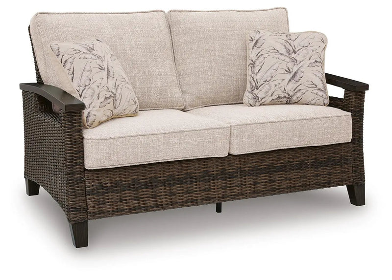Monterey Point - Loveseat With Cushion - Dark Brown by Unique Piece Furniture