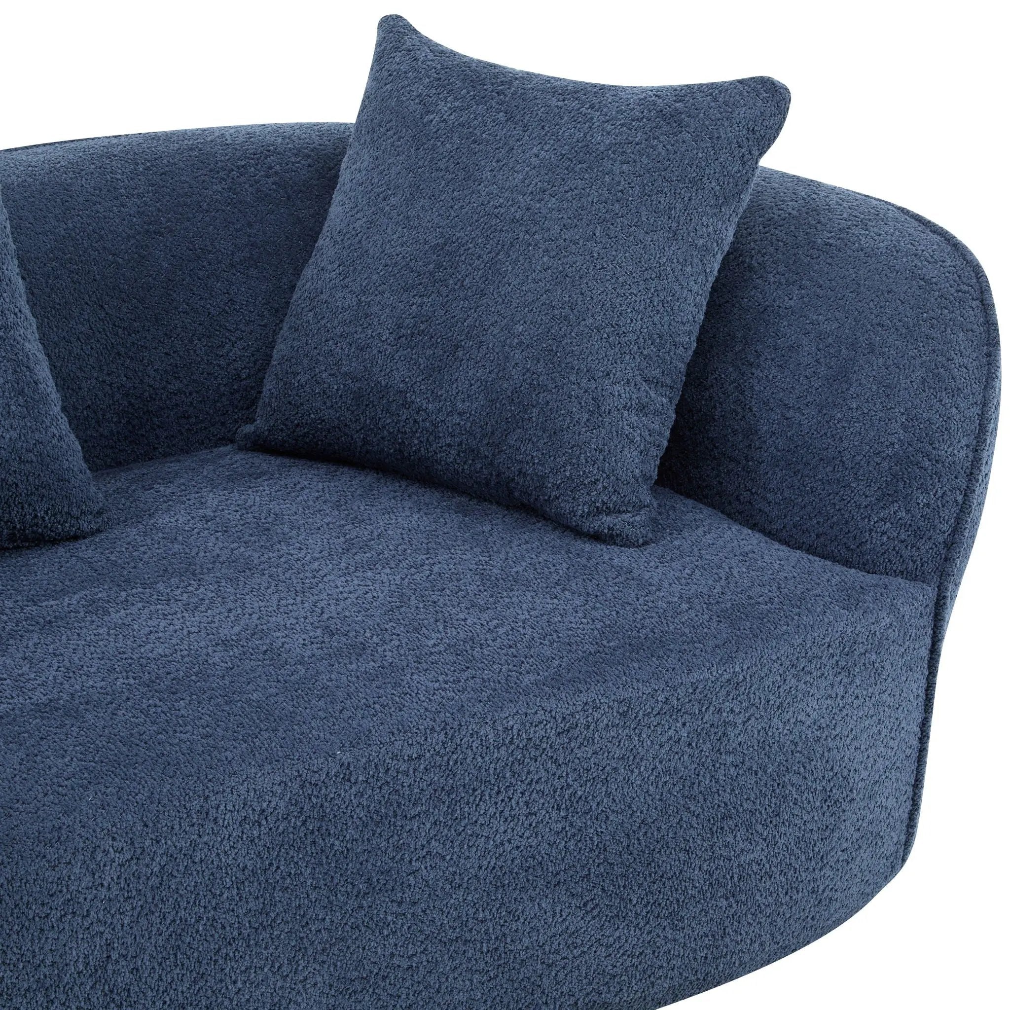 Elegant Curved Sectional Sofa With Full Foam Comfort by HouseOfZazla