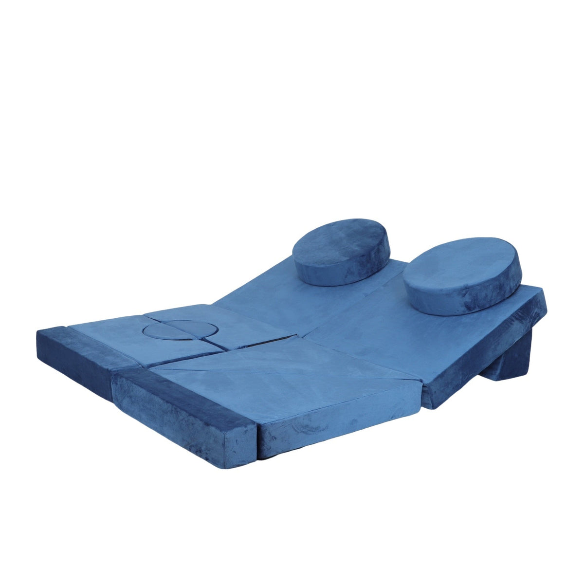 14pcs Kids Modular Play Couch with Soft Foam - Blue or Brown+Beige Gray,Grey, photo 4 of 10