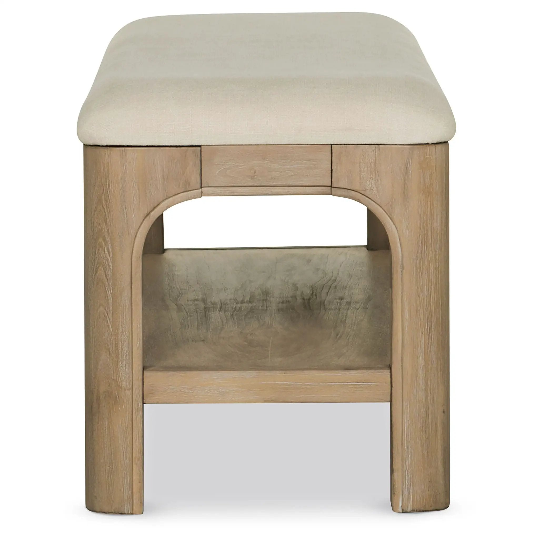 Solano 52-inch Bedroom Bed End Bench Weathered Mango by Unique Piece Furniture