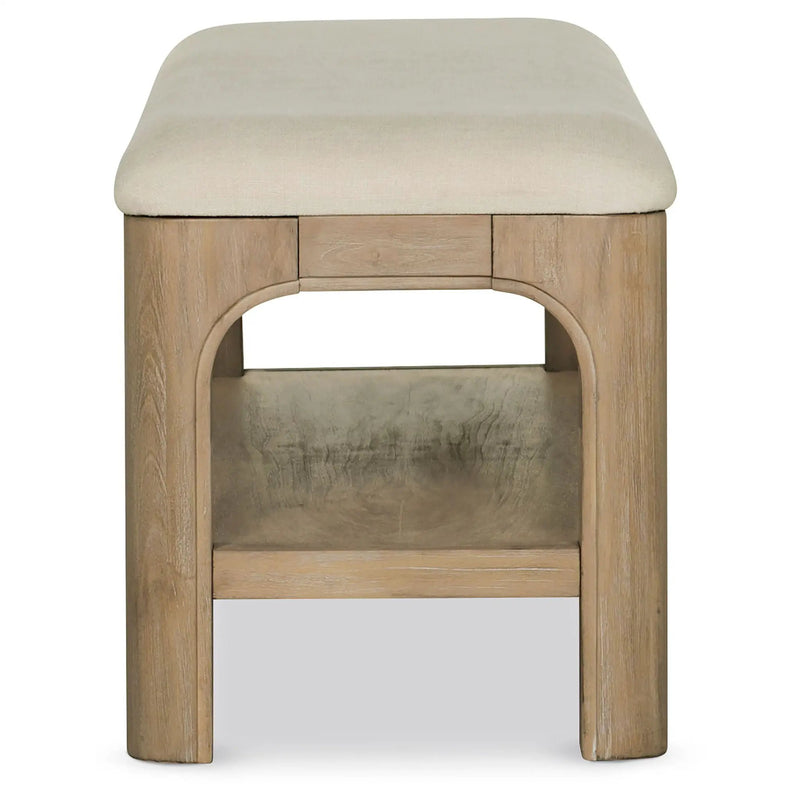 Solano 52-inch Bedroom Bed End Bench Weathered Mango by Unique Piece Furniture