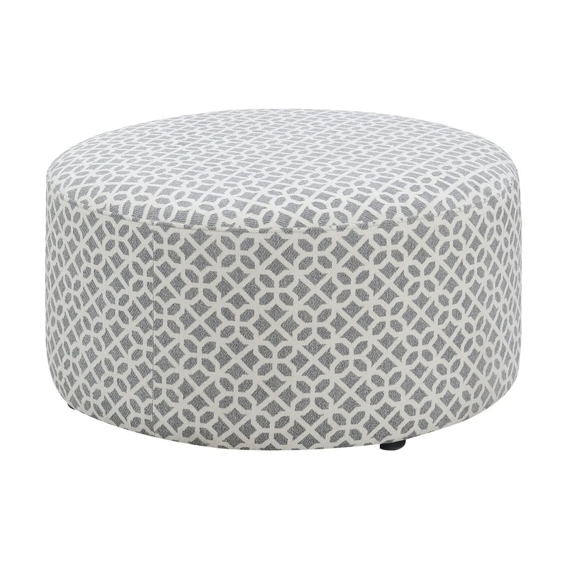 Round Ottoman - Gray by Unique Piece Furniture