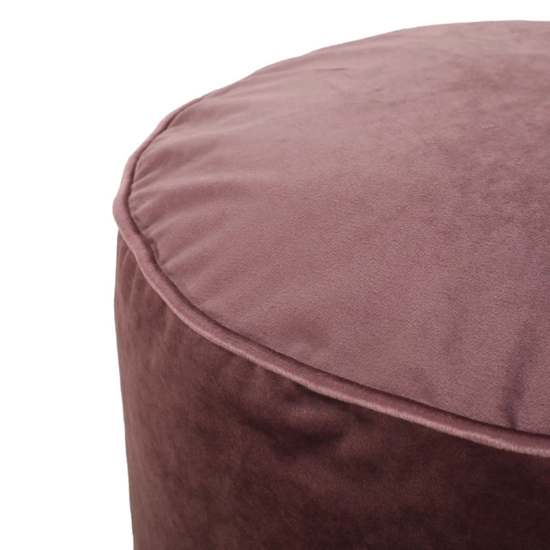 Shimon - Cylinder Pouf Ottoman Floor Cushion by Unique Piece Furniture