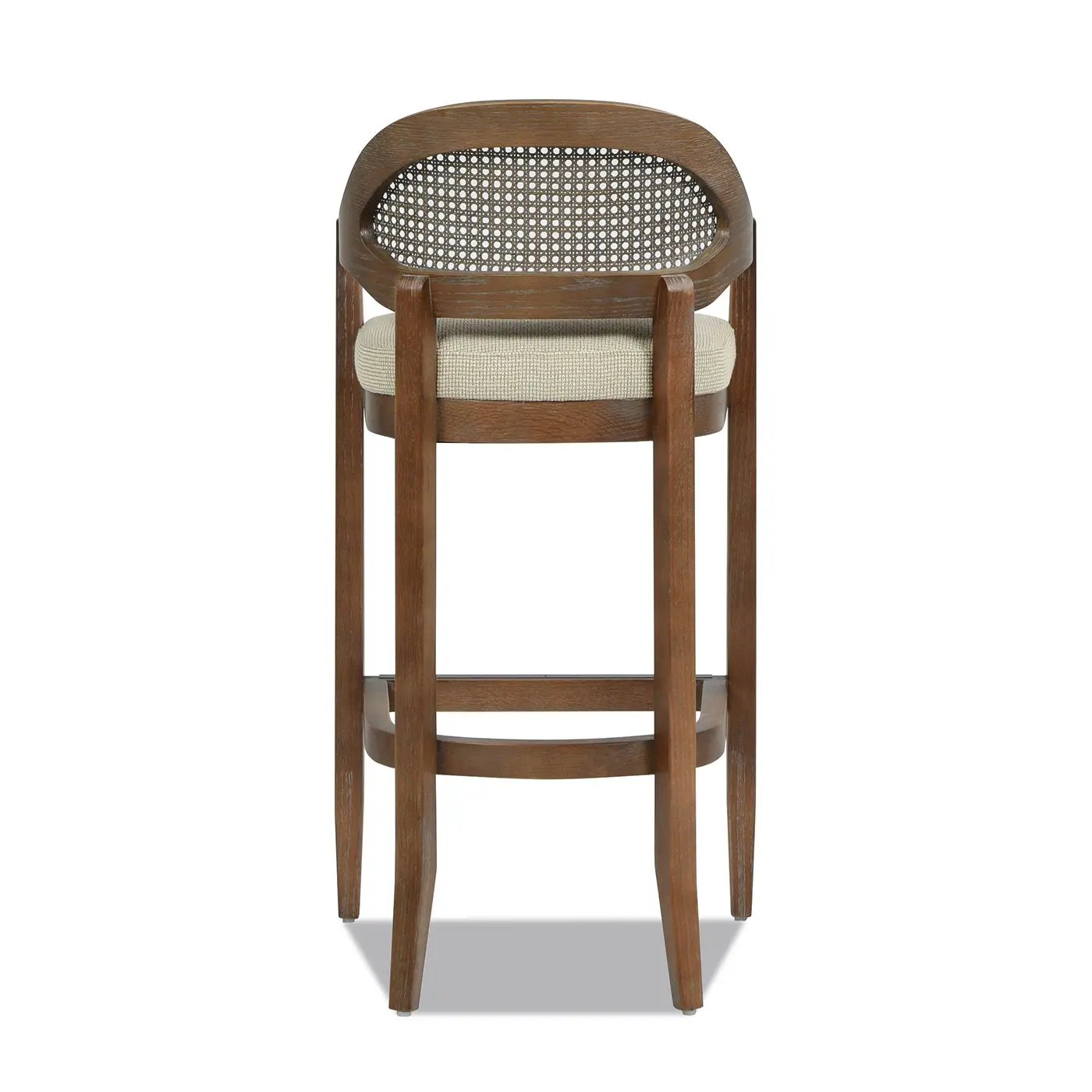 Americana - Mid-Century Modern Cane Back Counter Stool by HouseOfZazla