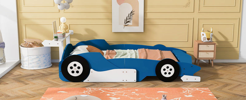 Race Car-Shaped Platform Bed With Wheels by HouseOfZazla