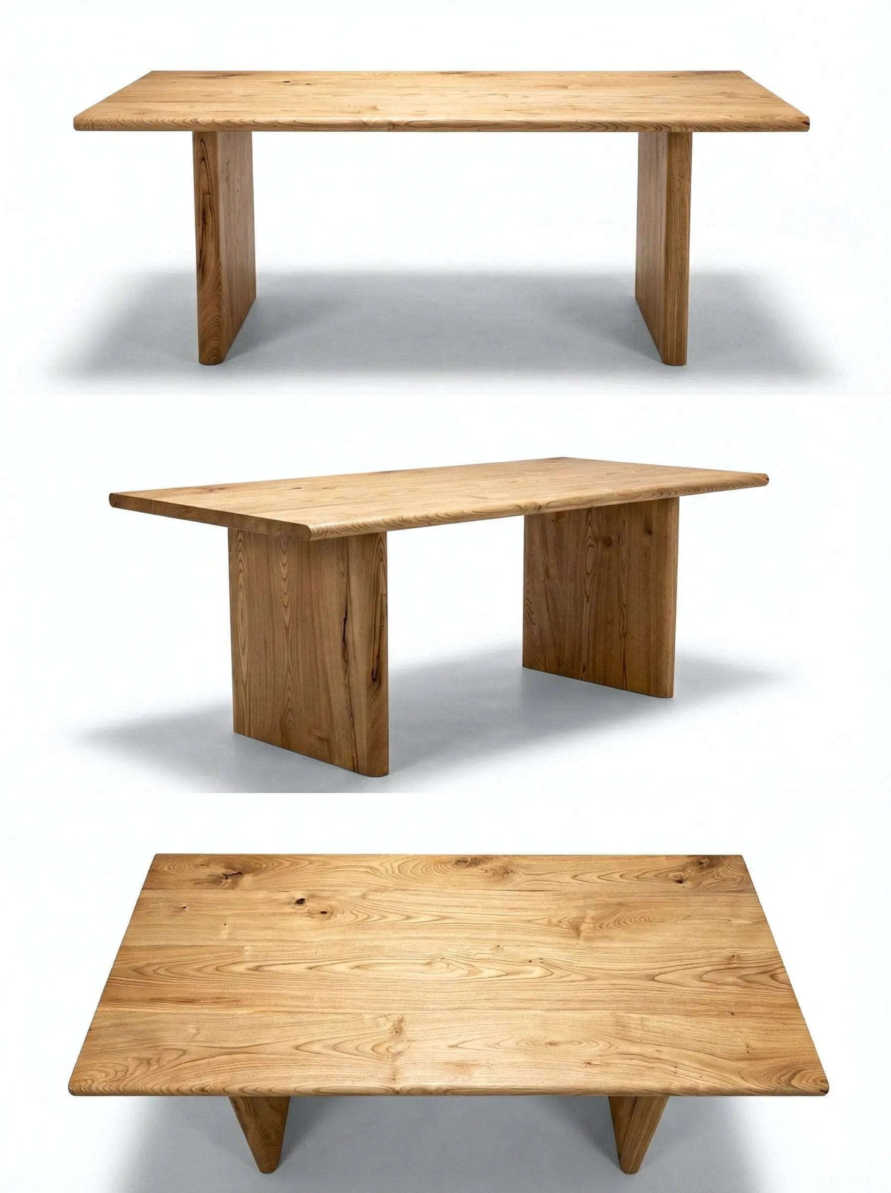 Minimal Solid Dining Table by Gizz
