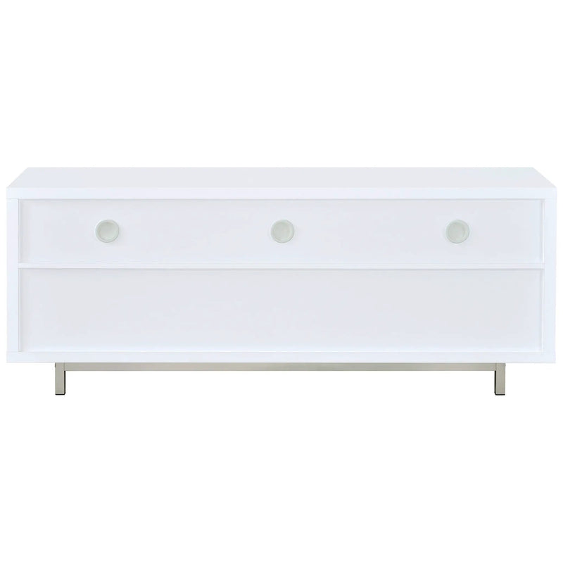Casey 2-drawer Engineered Wood 60-inch TV Stand White by Unique Piece Furniture