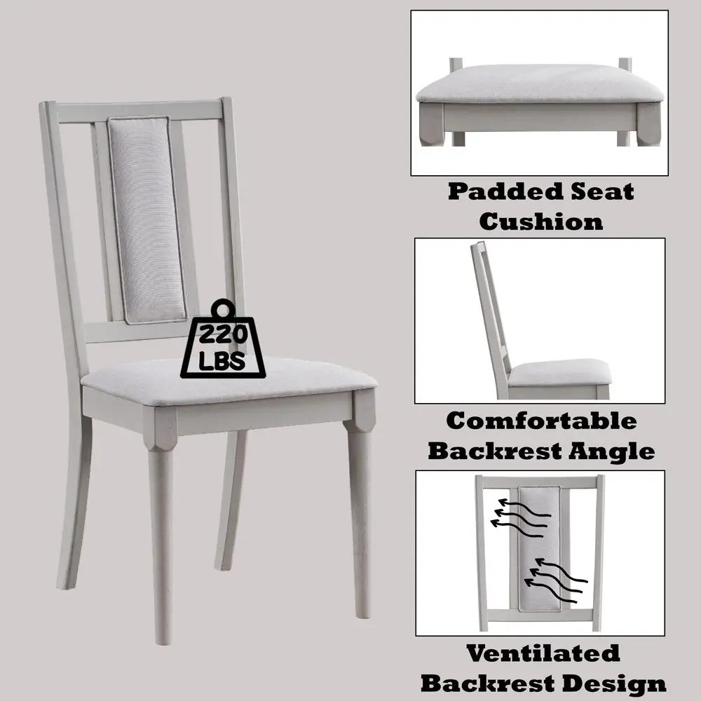 Marta - Side Chair (Set of 2) - Beige Linen & Natural by Unique Piece Furniture