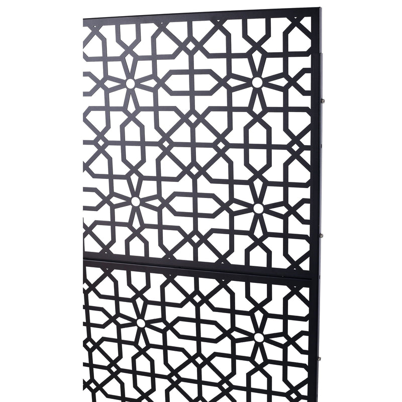 Outdoor & Indoor Metal Freestanding Decorative Privacy Screen by HouseOfZazla