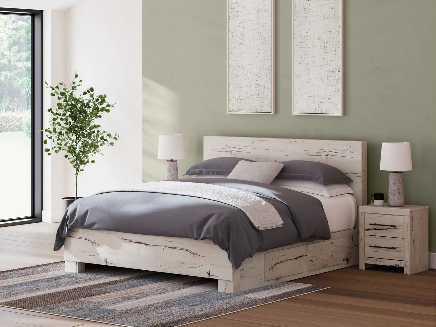 Lawroy - Panel Bed With Storage by Unique Piece Furniture