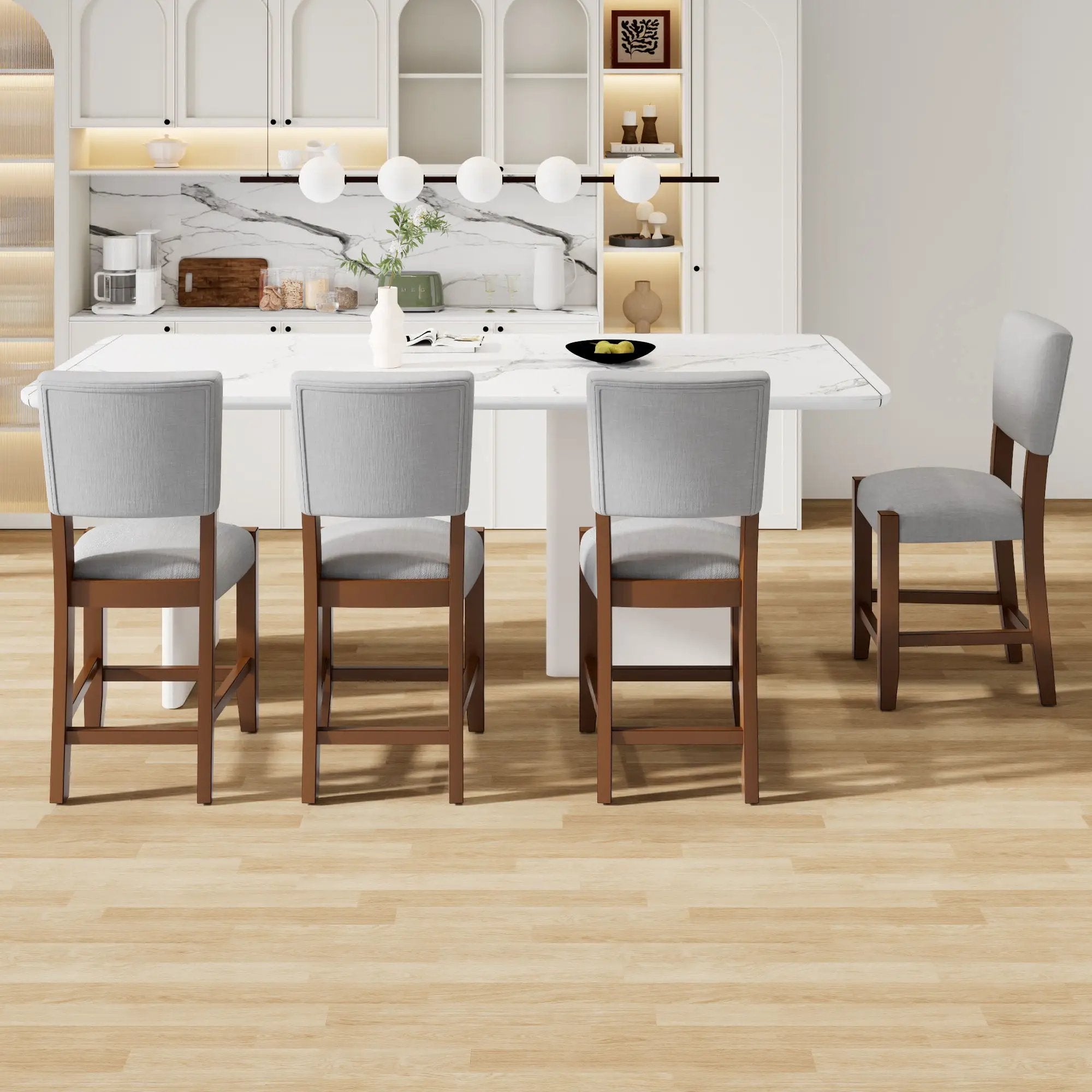 Mid Century Modern Bar Stools, Upholstered Counter Chairs by Unique Piece Furniture