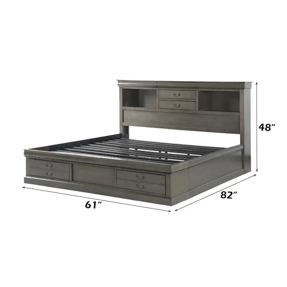 Louis Philippe III - Bed w/Storage by Unique Piece Furniture