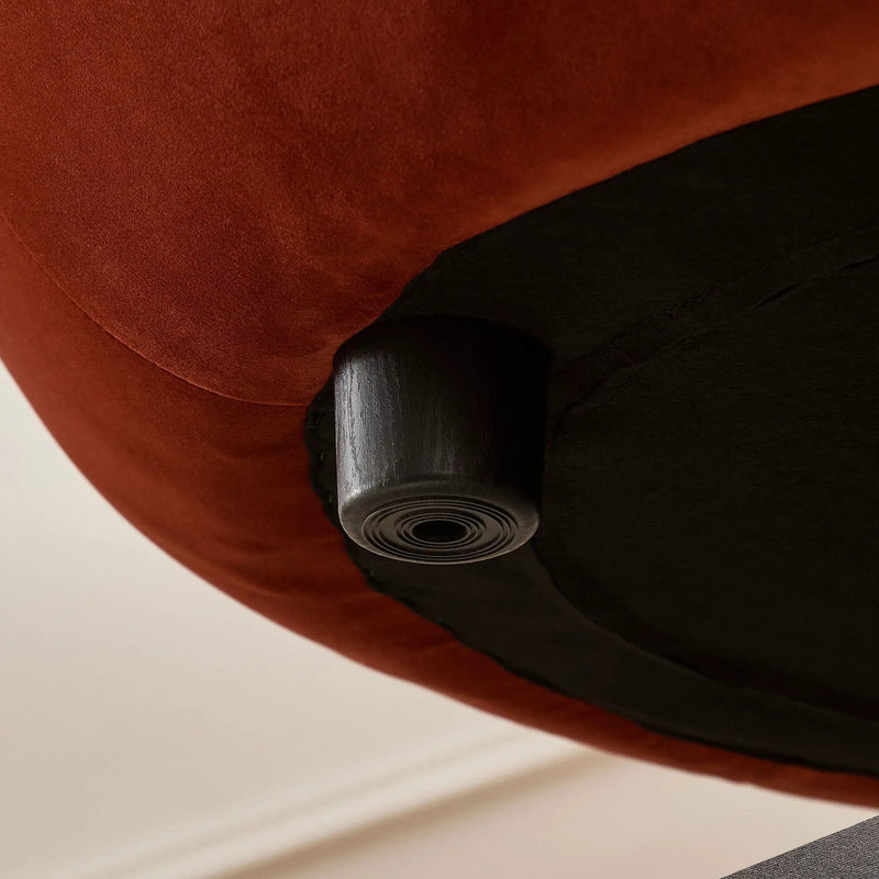 Modern Curved Sofa with Elegant Crescent Silhouette Design by HouseOfZazla