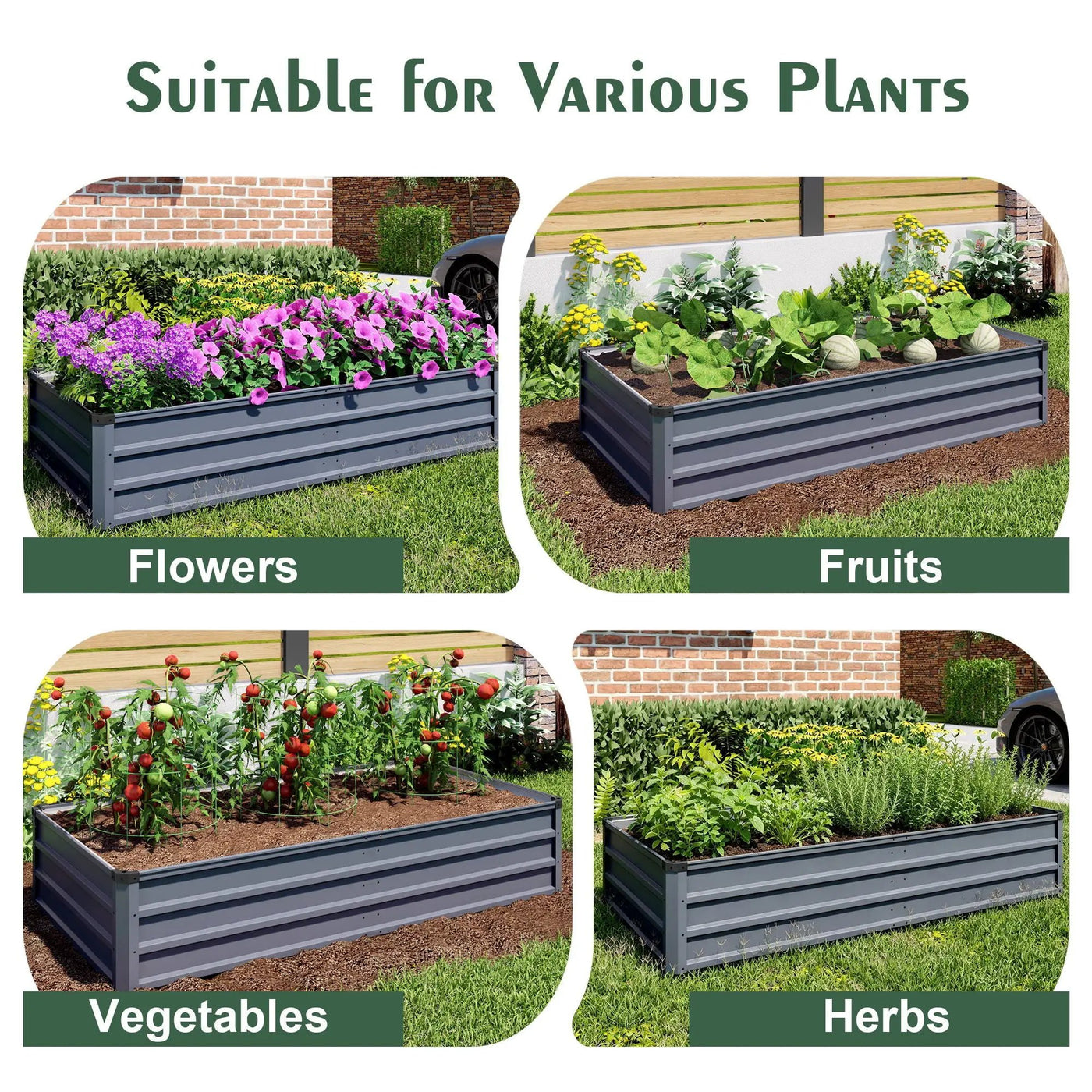 Large Garden Bed For Outdoor by HouseOfZazla