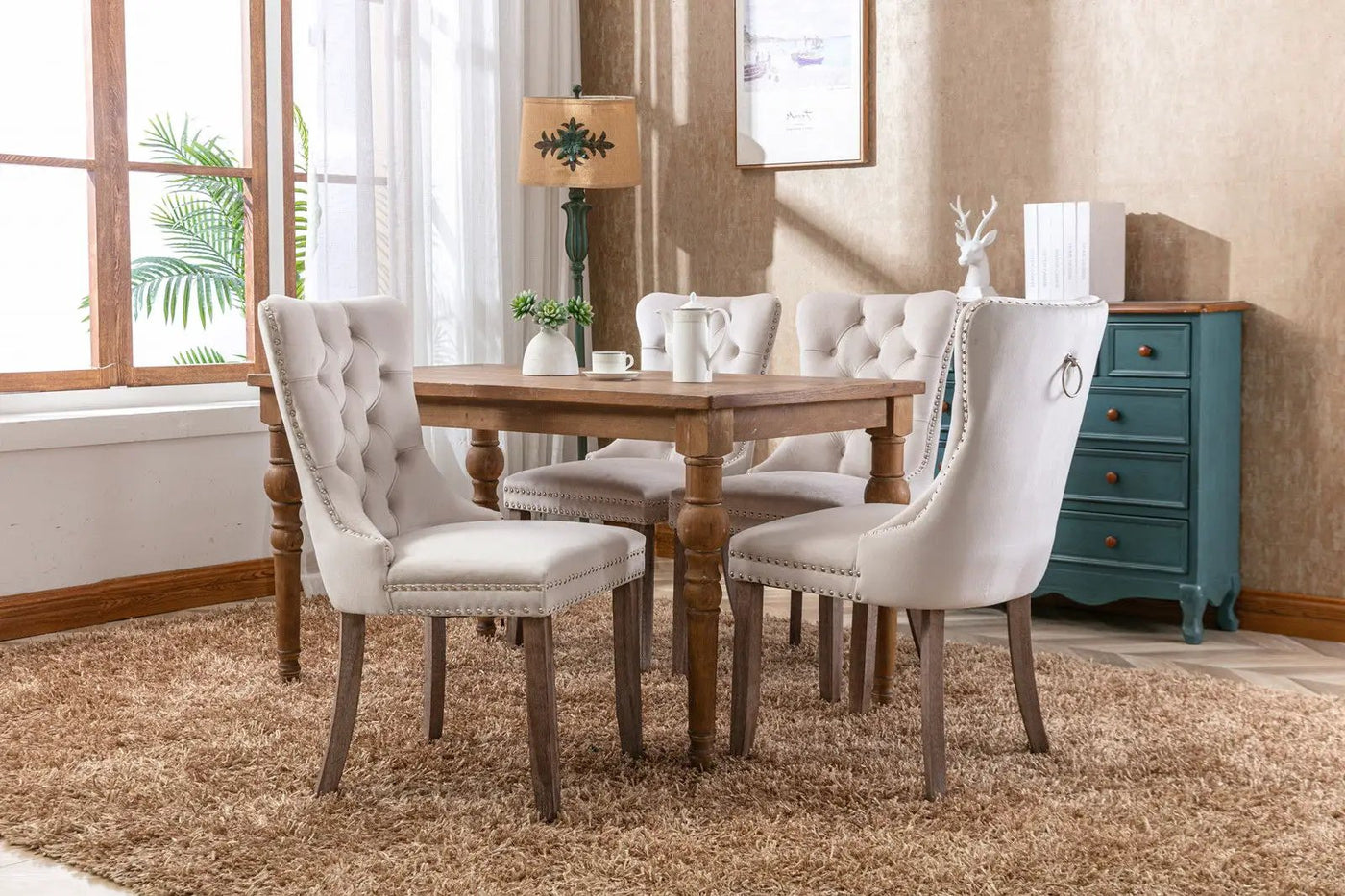 Nikki - High-End Tufted Dining Chair (Set of 2) by HouseOfZazla