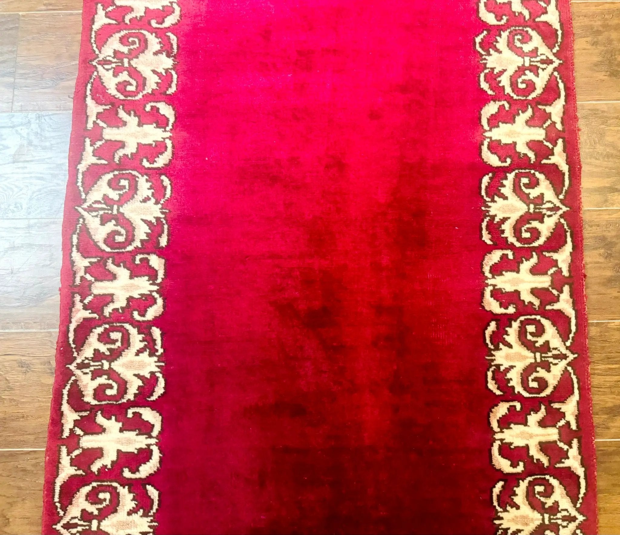 Red Persian Kerman Runner Rug 3x16 by Jewel Rugs