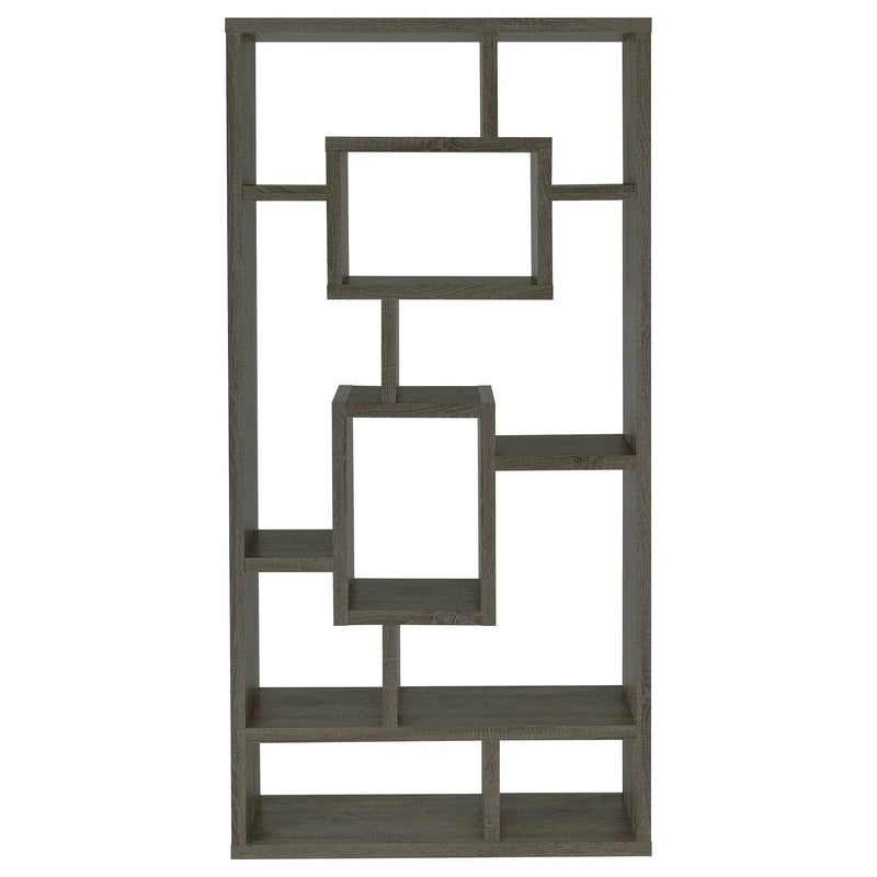 Corey 71-inch 8-shelf Bookshelf Weathered Grey by Unique Piece Furniture