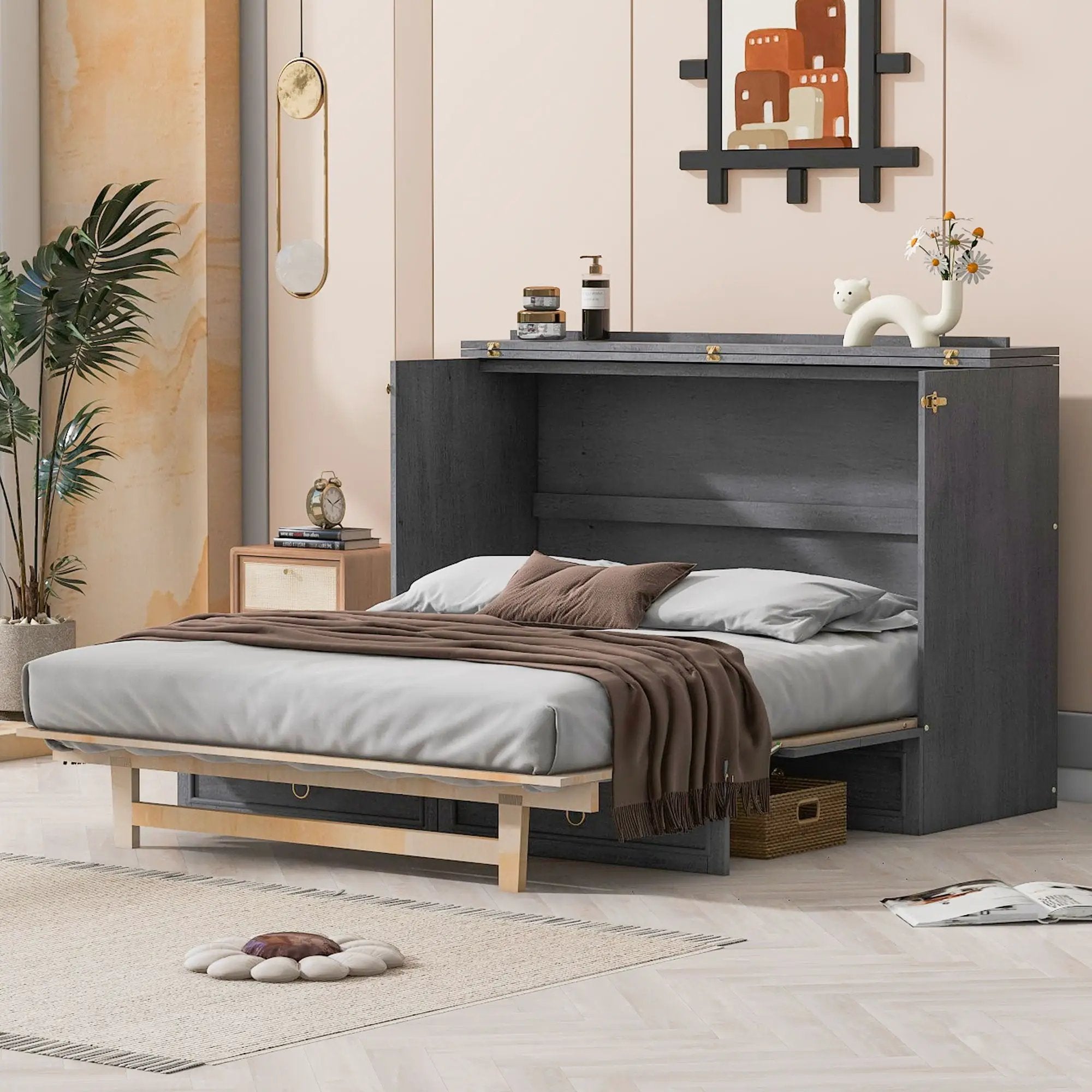 Murphy Bed With Large Drawers And Stylish Design by HouseOfZazla