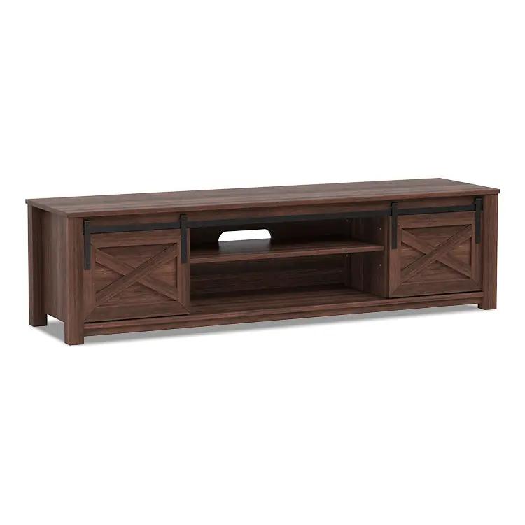 65 Inch Flat Sliding Barn Door TV Stand by DirectDeals
