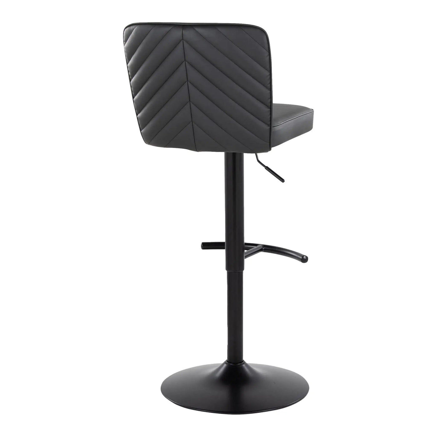 Henry - Contemporary Adjustable Barstool & Swivel With Rounded T Footrest (Set of 2) by HouseOfZazla