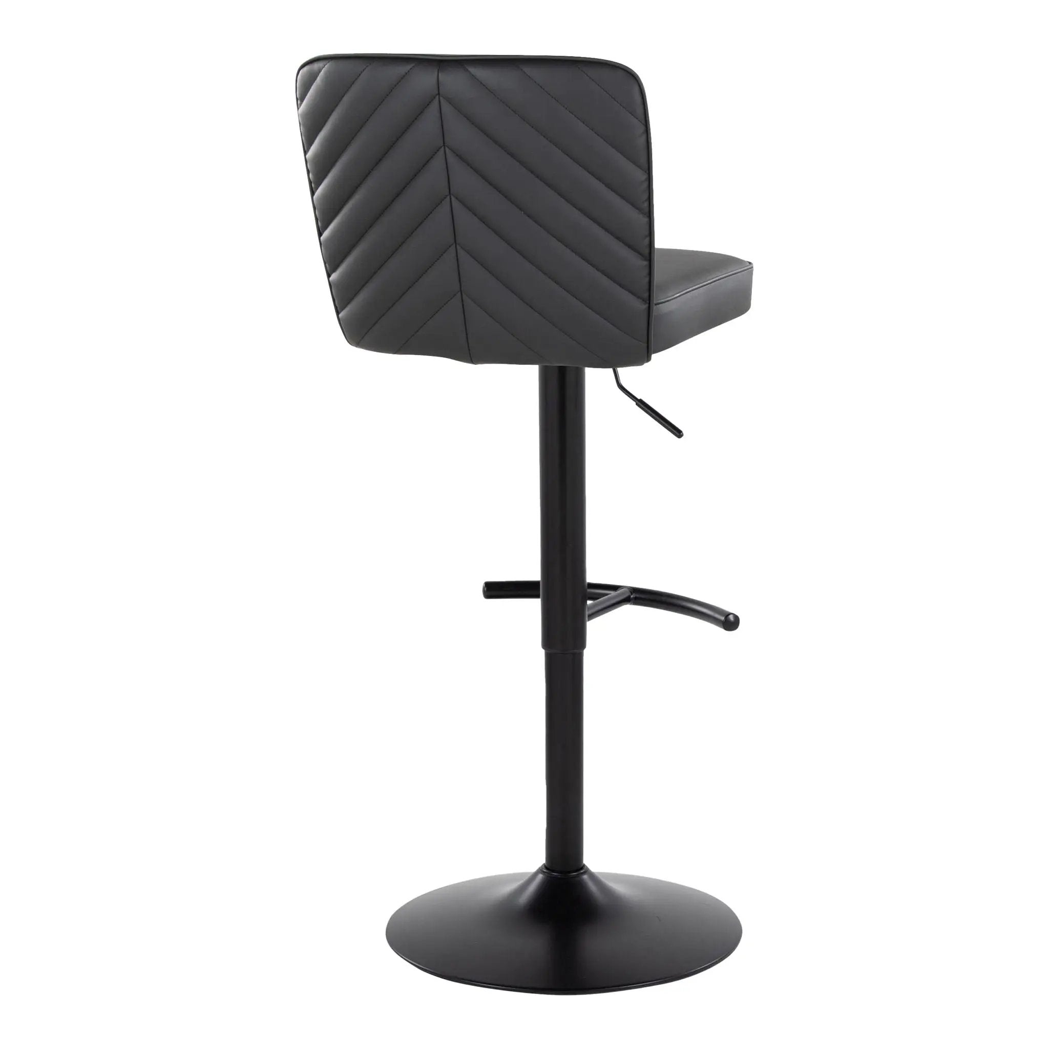 Henry - Contemporary Adjustable Barstool & Swivel With Rounded T Footrest (Set of 2) by Unique Piece Furniture