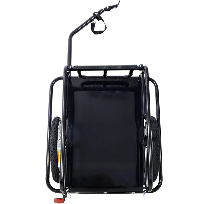 Foldable Bike Cargo Trailer with Universal Bike Hitch by HouseOfZazla